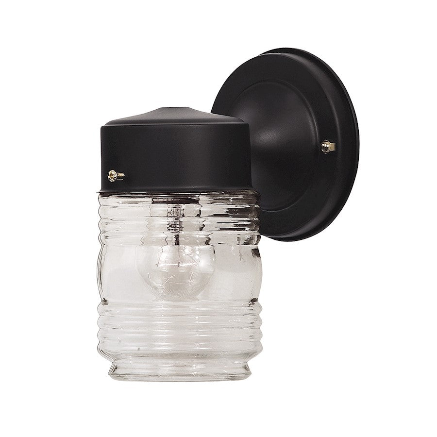 Savoy House 1-Light 8" Outdoor Wall Lantern, Black - M50063BK