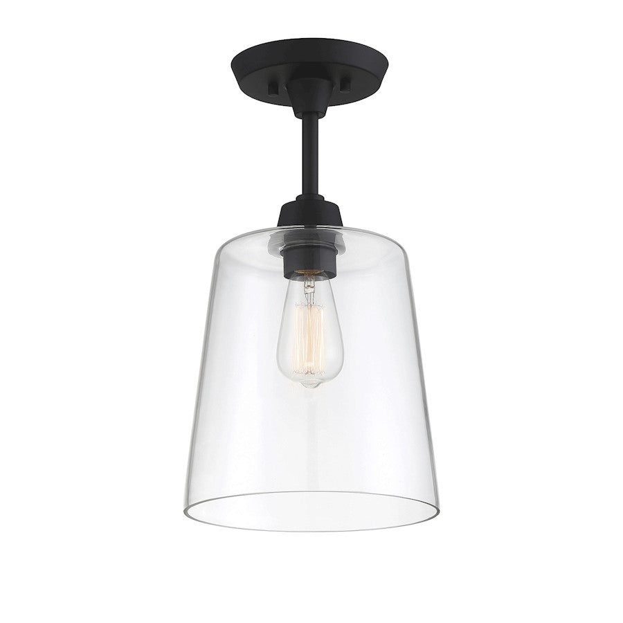 Savoy House 1-Light 17" Ceiling Light, Matte Black - M60010MBK