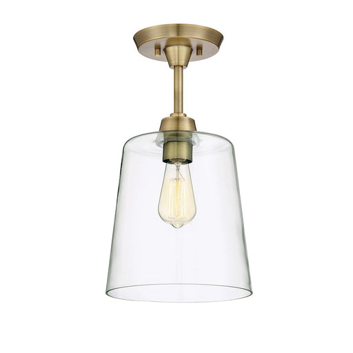 Meridian Modern 1 Light 17" Semi Flush Mount