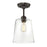 Meridian Modern 1 Light 17" Semi Flush Mount