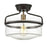 Meridian Modern 1 Light Semi Flush