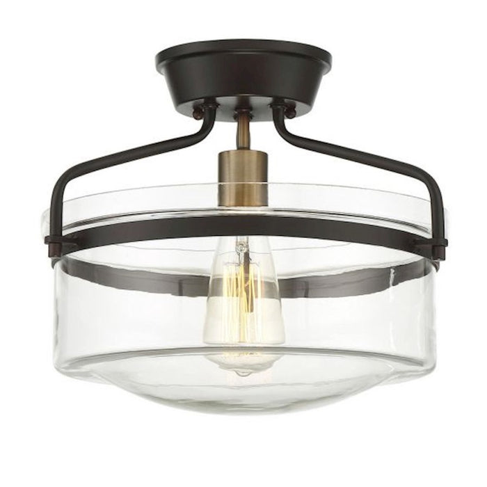 Meridian Modern 1 Light Semi Flush