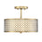 Meridian Modern 2 Light Semi Flush Mount