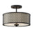 Meridian Modern 2 Light Semi Flush Mount