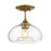Meridian Modern 1 Light 10" Semi Flush Mount