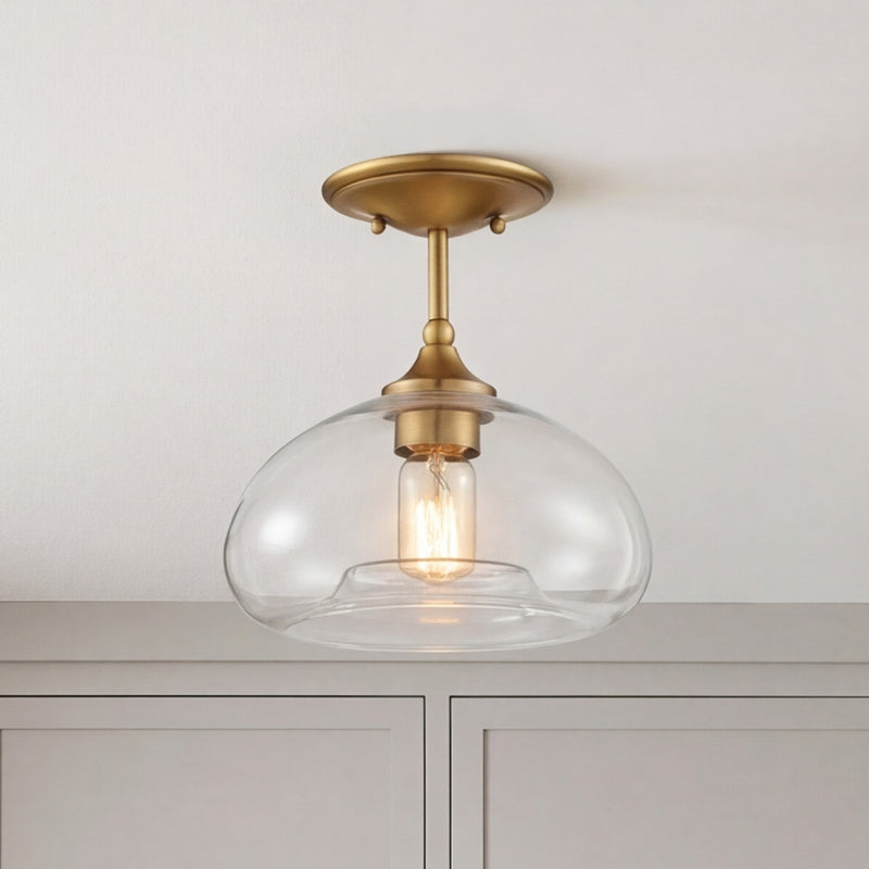 Meridian Modern 1 Light 10" Semi Flush Mount