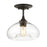 Meridian Modern 1 Light 10" Semi Flush Mount