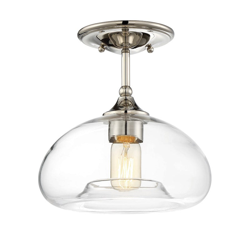 Meridian Modern 1 Light 10" Semi Flush Mount