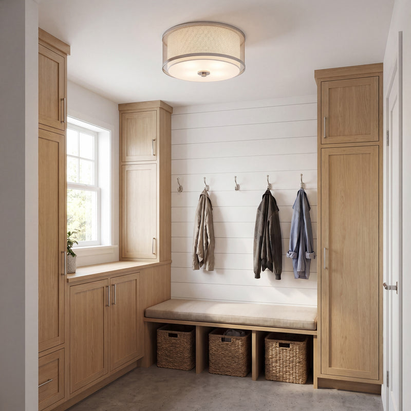 Meridian Modern 3 Light Flush Mount