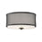 Meridian Modern 3 Light Flush Mount