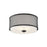 Meridian Modern 3 Light Flush Mount