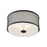 Meridian Modern 3 Light Flush Mount