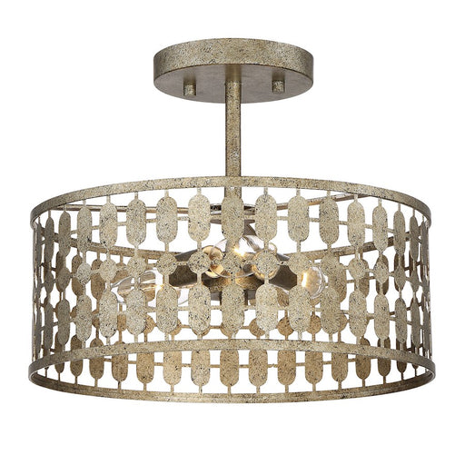 Savoy House 3-Light Ceiling Light, Antique Gold - M60038OG