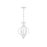 Savoy House 3-Light Convertible Semi-Flush Or Pendant, Bisque White