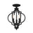 Meridian Transitional 3 Light Convertible Semi Flush Mount