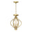 Meridian Transitional 3 Light Convertible Semi Flush Mount