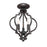 Meridian Transitional 3 Light Convertible Semi Flush Mount