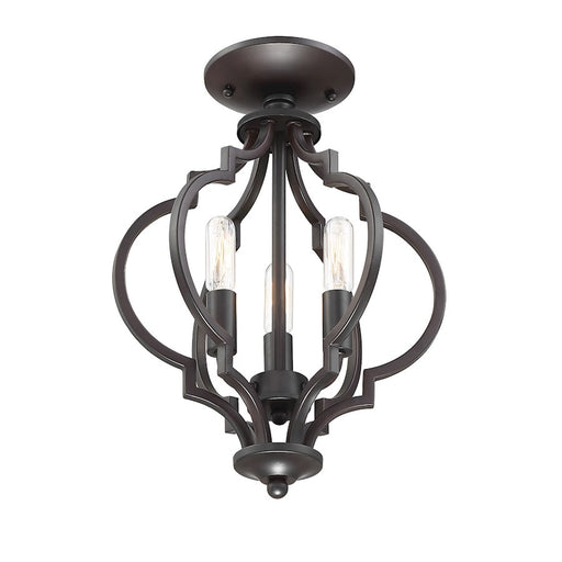 Meridian Transitional 3 Light Convertible Semi Flush Mount