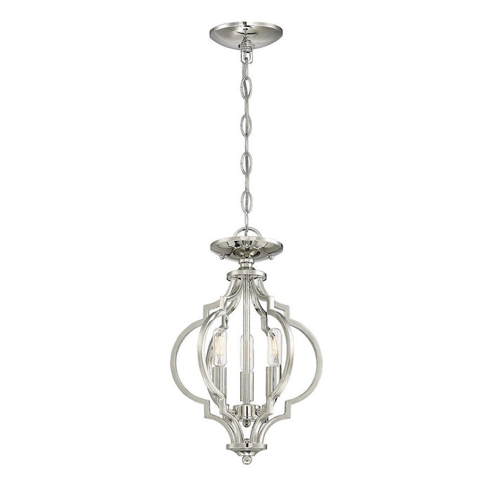 Savoy House 3Lt Convertible Semi-Flush Or Pendant, Nickel