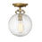 Savoy House 1-Light 11" Ceiling Light, Natural Brass/Orb - M60056NB