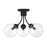 Savoy House 3-Light 12" Ceiling Light, Matte Black