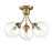 Savoy House 3-Light 16" Ceiling Light, Natural Brass - M60060NB