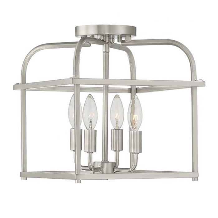 Savoy House 4-Light Ceiling Light, Brushed Nickel - M60061BN