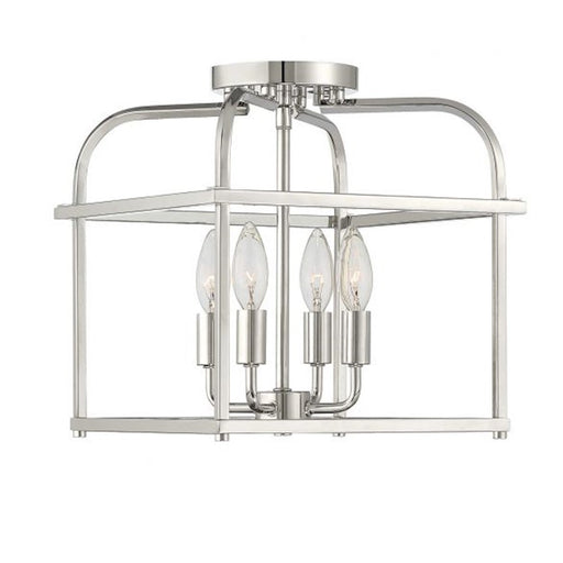 Savoy House 4-Light Ceiling Light, Polished Nickel - M60061PN