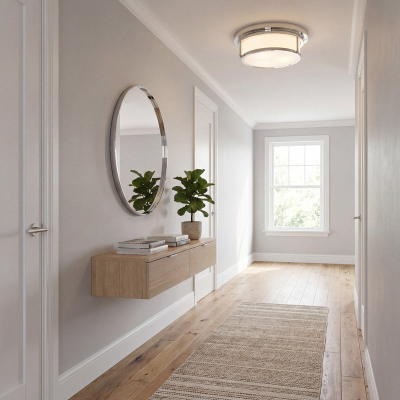 Savoy House 2-Light 4.5" Ceiling Light, Polished Nickel