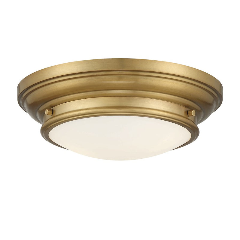 Savoy House 2-Light 4.5" Ceiling Light, Natural Brass