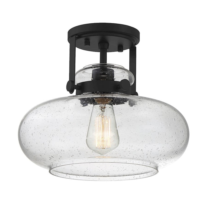 Meridian Traditional 1 Light Semi Flush Mount