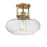 Meridian Traditional 1 Light Semi Flush Mount