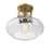 Meridian Traditional 1 Light Semi Flush Mount