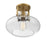 Savoy House 1-Light 10" Ceiling Light, Natural Brass/Seeded Glass