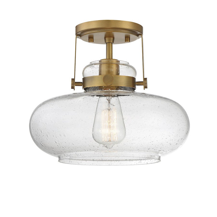 Meridian Traditional 1 Light Semi Flush Mount