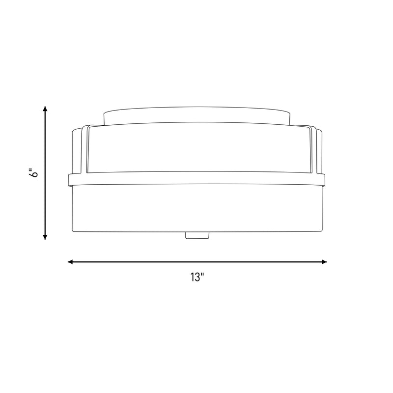 Savoy House 2-Light 6" Ceiling Light, Matte Black