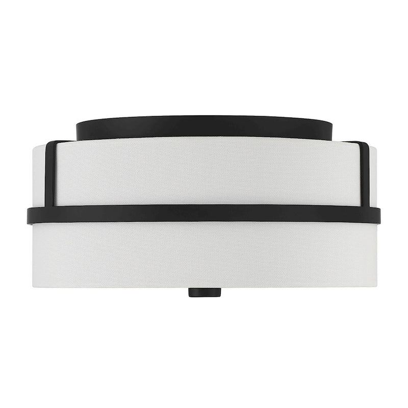 Savoy House 2-Light 6" Ceiling Light, Matte Black