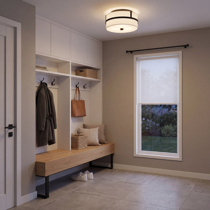 Savoy House 2-Light 6" Ceiling Light, Matte Black