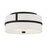 Savoy House 2-Light 6" Ceiling Light, Matte Black