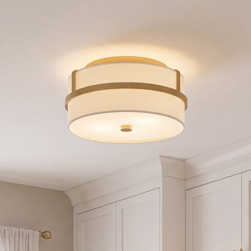 Savoy House 2-Light 6" Ceiling Light, Natural Brass