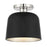 Savoy House 1-Light Ceiling Light, Matte Black/Polished Nickel - M60067MBKPN