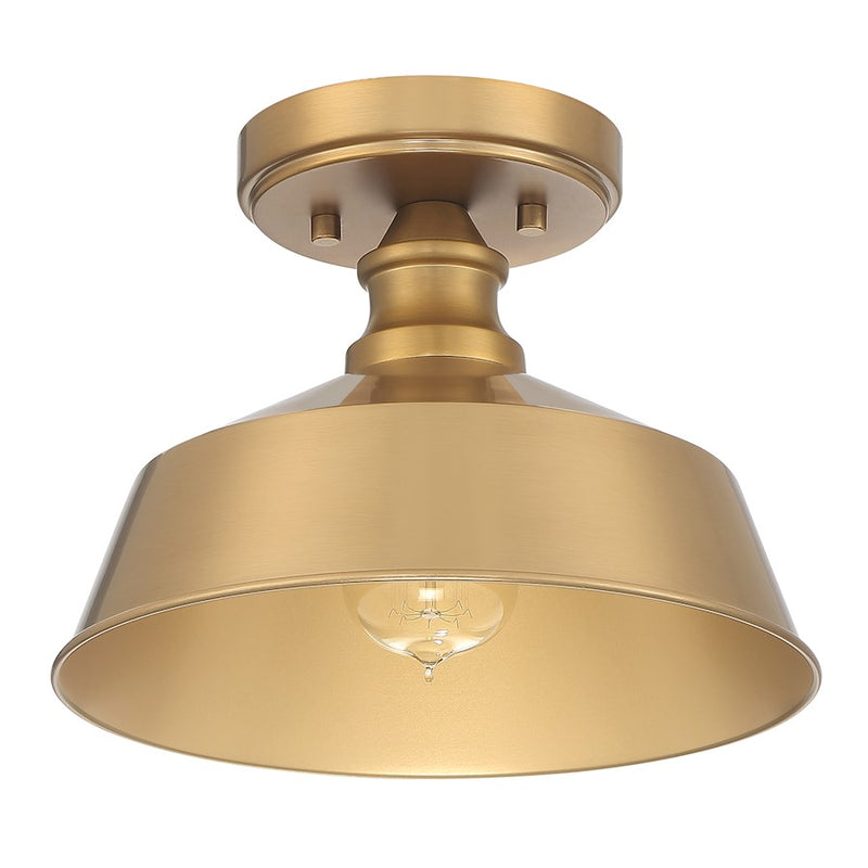 Meridian Vintage 1 Light Semi Flush