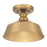 Meridian Vintage 1 Light Semi Flush