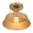 Meridian Vintage 1 Light Semi Flush