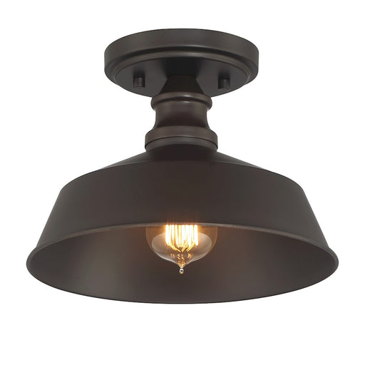Meridian Vintage 1 Light Semi Flush