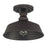 Meridian Vintage 1 Light Semi Flush