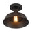 Meridian Vintage 1 Light Semi Flush