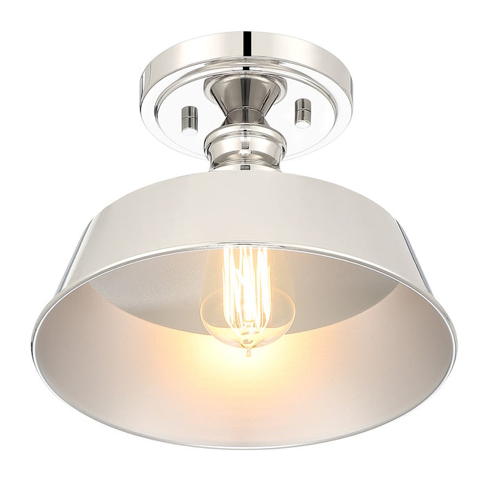 Meridian Vintage 1 Light Semi Flush