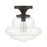 Savoy House 1-Light 12" Ceiling Light, Oil Rubbed Bronze/Curved