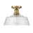 Savoy House 1-Light 13" Ceiling Light, Natural Brass